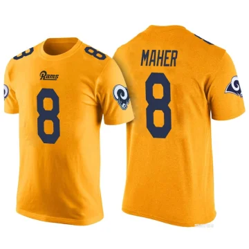 Women's Brett Maher Name & Number Slim Fit T-Shirt - White - Tshirtsedge