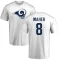 Brett Maher Name & Number T-Shirt - White