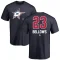 Brian Bellows Name and Number Banner Wave T-Shirt - Navy