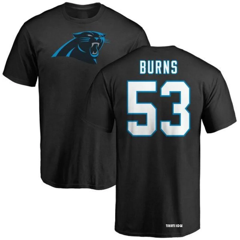 Brian Burns Name & Number T-Shirt - Black - Tshirtsedge