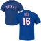 Brock Holt Name & Number T-Shirt - Royal