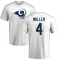 Brock Miller Name & Number T-Shirt - White