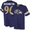 Broderick Washington Name & Number Game Day V-Neck T-Shirt - Purple