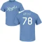 Brooks Kriske Name & Number T-Shirt - Light Blue