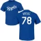 Brooks Kriske Name & Number T-Shirt - Royal