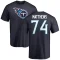 Bruce Matthews Name & Number T-Shirt - Navy