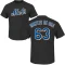 Bryce Montes de Oca Name & Number T-Shirt - Black