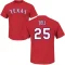 Buddy Bell Name & Number T-Shirt - Red