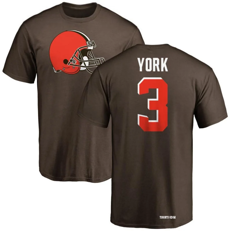 Cade York Name & Number T-Shirt - Brown - Tshirtsedge