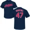 Cal Quantrill Name & Number T-Shirt - Navy