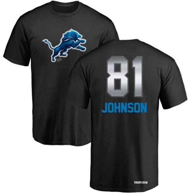 Calvin Johnson Backer T-Shirt - Black - Tshirtsedge