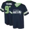 Cameron Young Name & Number Game Day V-Neck T-Shirt - Navy