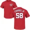 Carl Edwards Jr. Name & Number T-Shirt - Red