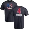 Carlos Correa Name and Number Banner Wave T-Shirt - Navy