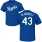 Carlos Hernandez Name & Number T-Shirt - Royal