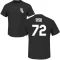 Carlton Fisk Name & Number T-Shirt - Black