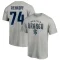 Carson Rehkopf Name & Number Lockup T-Shirt - Gray