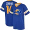 Case Cookus Name & Number Game Day V-Neck T-Shirt - Royal