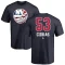 Casey Cizikas Name and Number Banner Wave T-Shirt - Navy