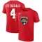 Casey Fitzgerald 2023 Stanley Cup Final Name & Number T-Shirt - Red