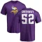 Chad Greenway Name & Number T-Shirt - Purple