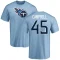 Chance Campbell Name & Number T-Shirt - Light Blue