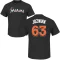 Chandler Jozwiak Name & Number T-Shirt - Black