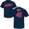 Charles Nagy Name & Number T-Shirt - Navy