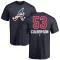 Charlie Culberson Name and Number Banner Wave T-Shirt - Navy