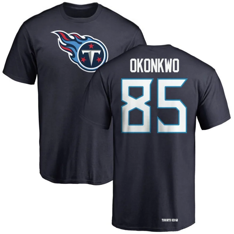 Chigoziem Okonkwo Name & Number T-Shirt - Light Blue - Tshirtsedge