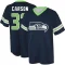 Chris Carson Name & Number Game Day V-Neck T-Shirt - Navy