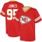 Chris Jones Name & Number Game Day V-Neck T-Shirt - Red