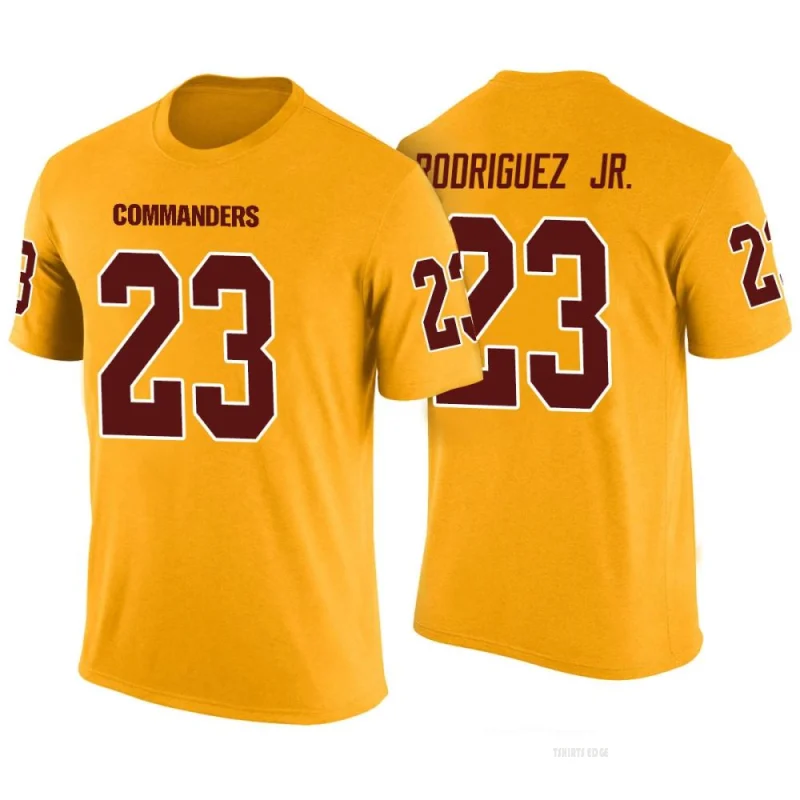 Chris Rodriguez Jr. Legend Color Rush T-Shirt - Yellow - Tshirtsedge