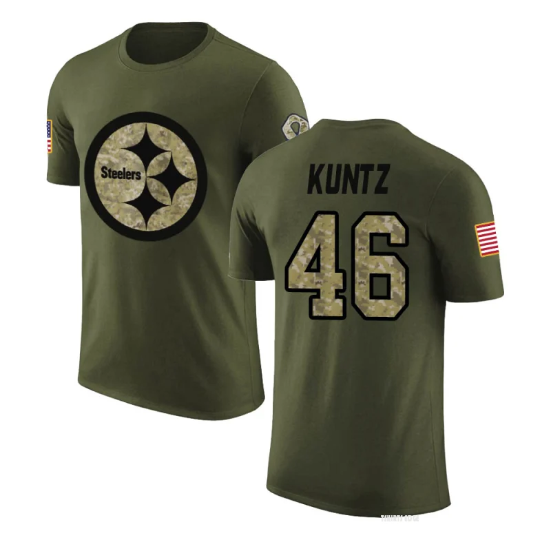 Christian Kuntz Pittsburgh Steelers Men's Legend Olive Salute to