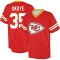 Christian Okoye Name & Number Game Day V-Neck T-Shirt - Red