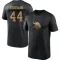 Chuck Foreman 2020 Salute To Service Performance T-Shirt - Black