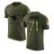 Chuma Edoga Legend Salute to Service T-Shirt - Olive