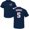 CJ Abrams Name & Number T-Shirt - Navy