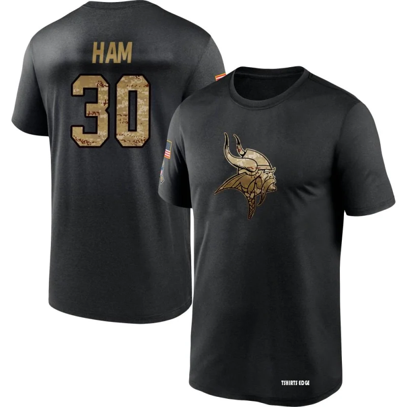 C.J. Ham 2020 Salute To Service Performance T-Shirt - Black