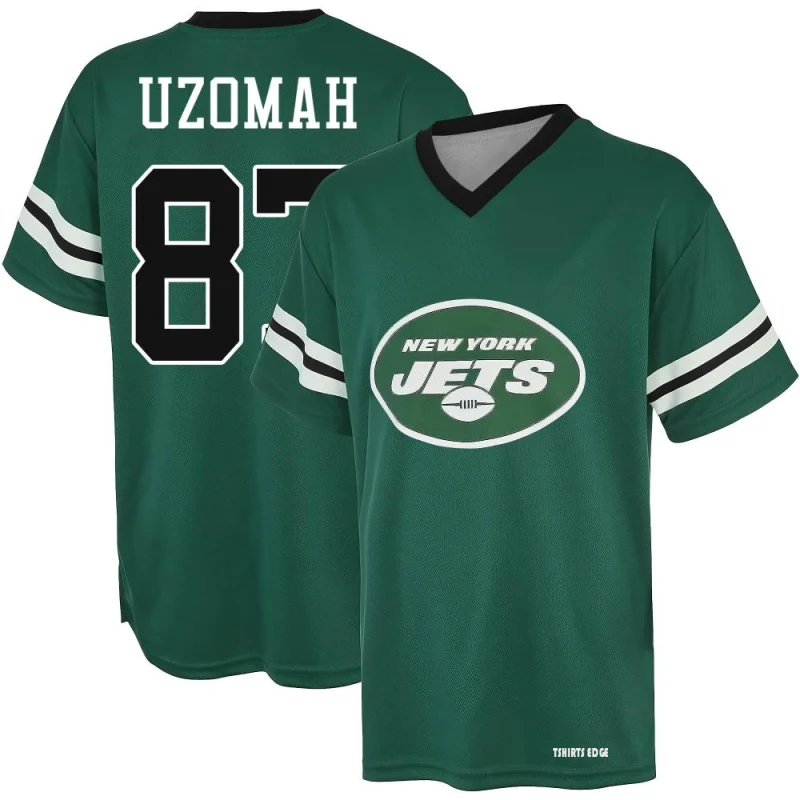 C.J. Uzomah Name & Number Game Day V-Neck T-Shirt - Green