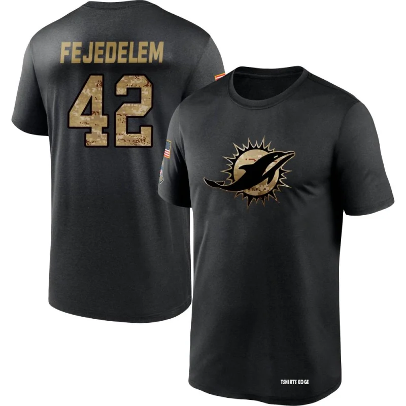 Clayton Fejedelem 2020 Salute To Service Performance T-Shirt - Black -  Tshirtsedge