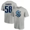 Connor Carrick Name & Number T-Shirt - Gray