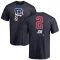 Connor Joe Name and Number Banner Wave T-Shirt - Navy