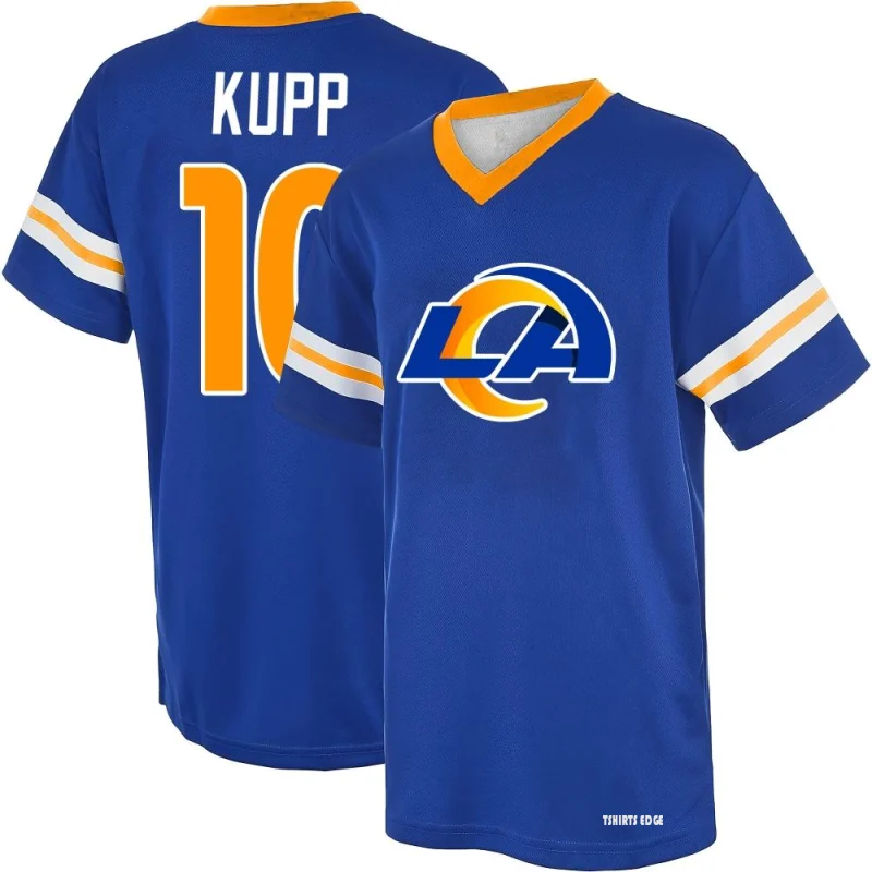 Cooper Kupp Name & Number Game Day V-Neck T-Shirt - Royal