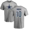 Cooper Rush Name & Number T-shirt - Gray