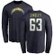 Corey Linsley Name & Number T-Shirt - - Navy