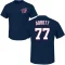 Cory Abbott Name & Number T-Shirt - Navy