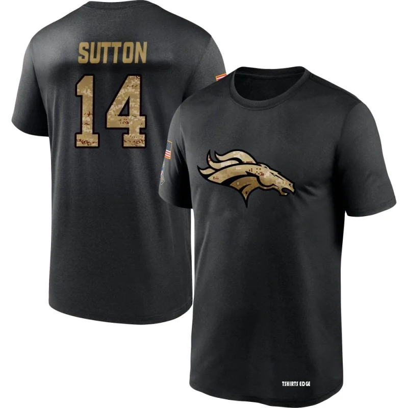 Courtland Sutton 2020 Salute To Service Performance T-Shirt - Black -  Tshirtsedge