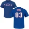 Curtis Terry Name & Number T-Shirt - Royal