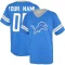 Custom Los Name & Number Game Day V-Neck T-Shirt - Blue